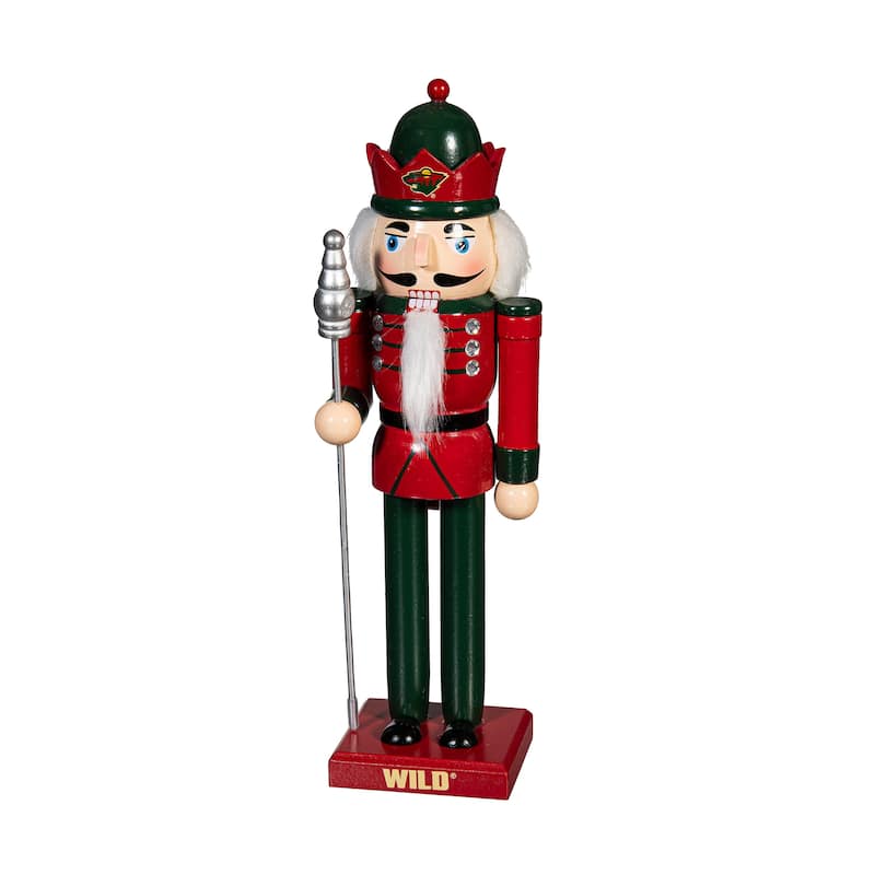 Nutcracker Statue, Minnesota Wild - 14.37''W x 9.84''H x 14.57