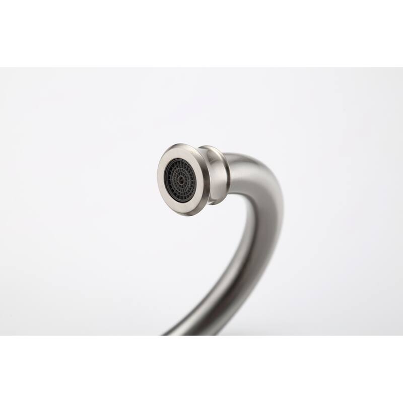 4 Inch Centerset Bathroom Sink Faucet Dual Handle Bathroom Faucet with 360°Swivel Spout Vanity Tap with Pop Up Drain