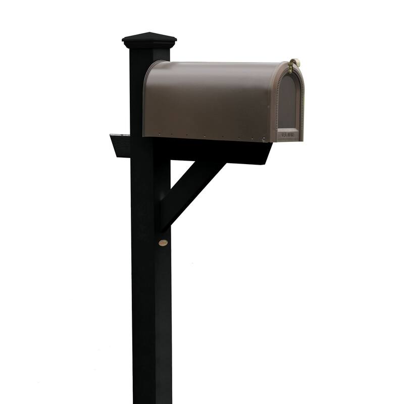 HIGHWOOD Eco-friendly Hazleton Mailbox Post - Black