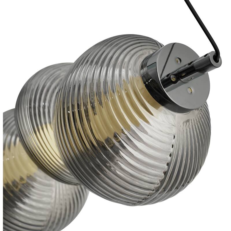 Artcraft Ariel Integrated LED Island-Light - Chrome with Black Accent