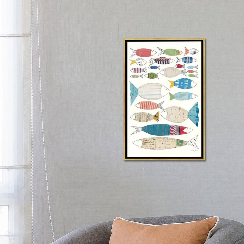 iCanvas "Wind And Waves VI" by Courtney Prahl Framed Canvas Print
