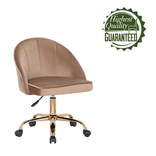 velvet office chair gold