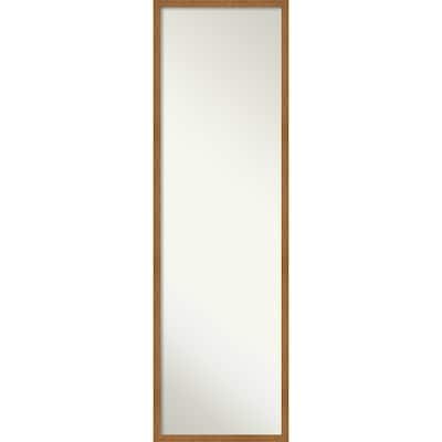 Non-Beveled Wood Full Length On The Door Mirror - Carlisle Frame - Outer Size: 15 x 49 in