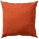 preview thumbnail 33 of 33, Rizzy Home Reversible Solid Color Outdoor Pillow - 22"x22" Orange