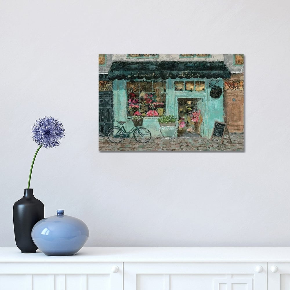 iCanvas "Parisian Flower Shop" by Marie Elaine Cusson Canvas Print
