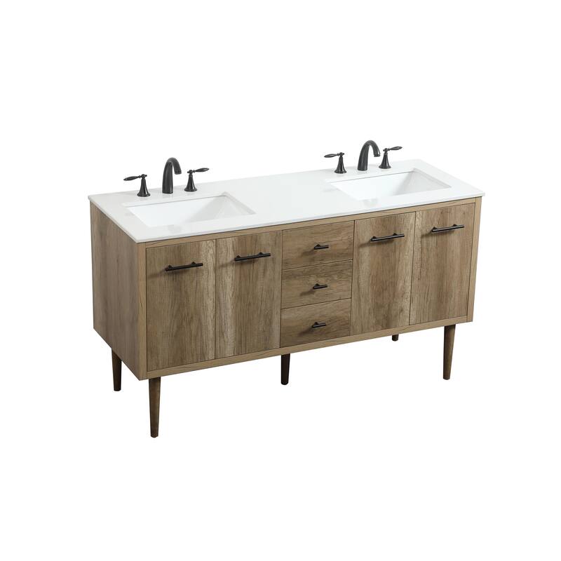 Fern 60 Inch Double Bathroom Vanity