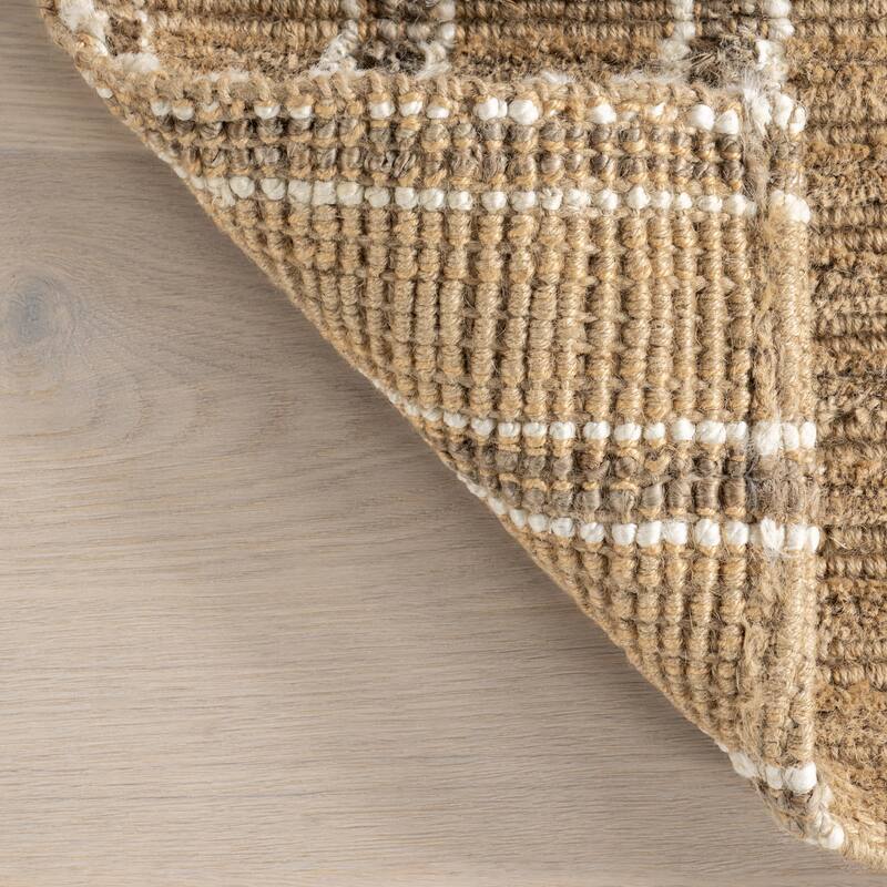 Nuloom Violeta Striped Jute Area Rug