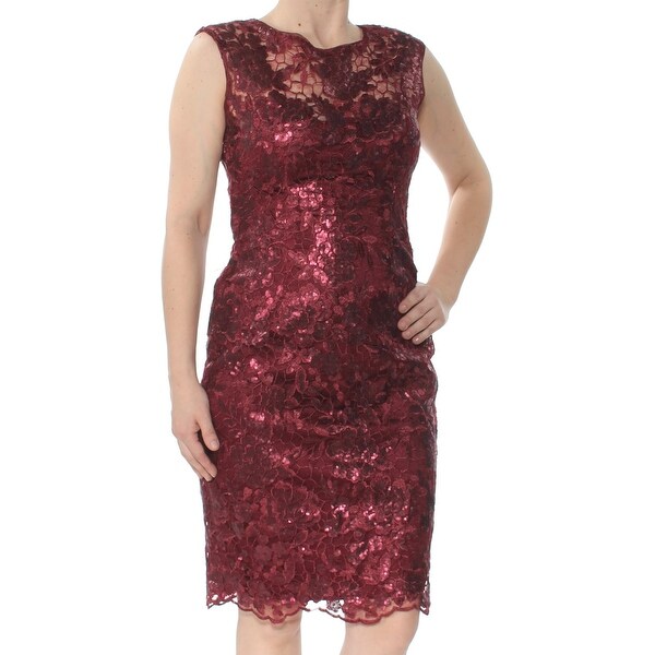 adrianna papell burgundy dress