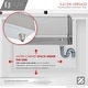 preview thumbnail 30 of 31, STYLISH 25 inch Stainless Steel 16G Workstation Undermount Kitchen Sink - 25" x 19" x 10"
