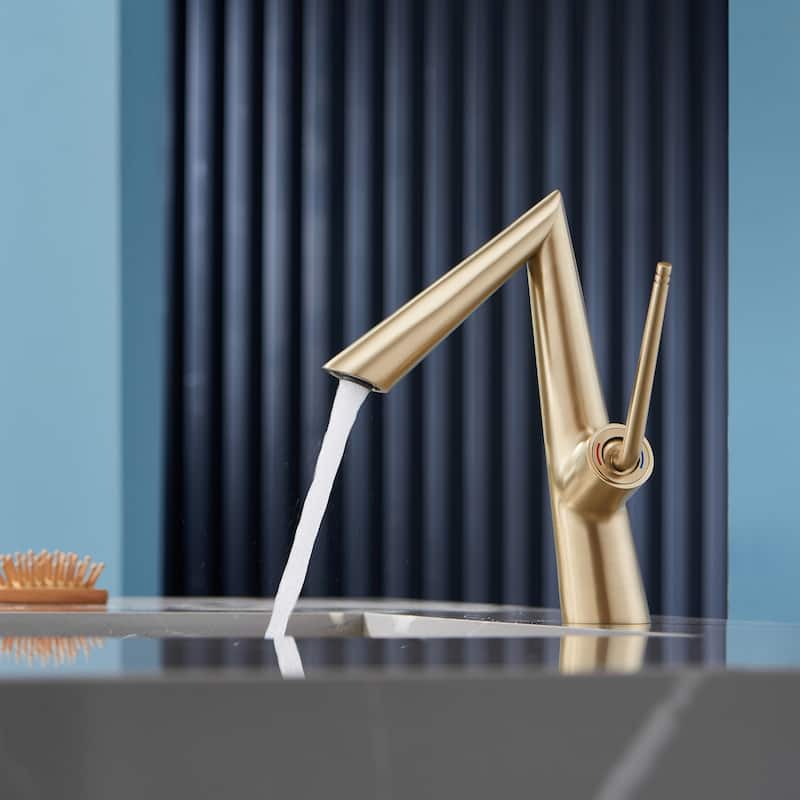 Rbrohant Single Handle Single Hole Bathroom Sink Faucet