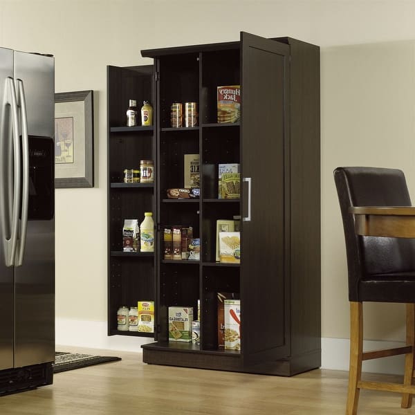 Shop Multi Purpose Living Room Kitchen Cupboard Storage Cabinet Armoire In Mocha Brown On Sale Overstock 29819208