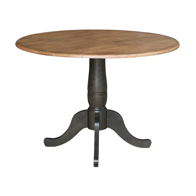 42 in. Round Dual Drop Leaf Dining Table