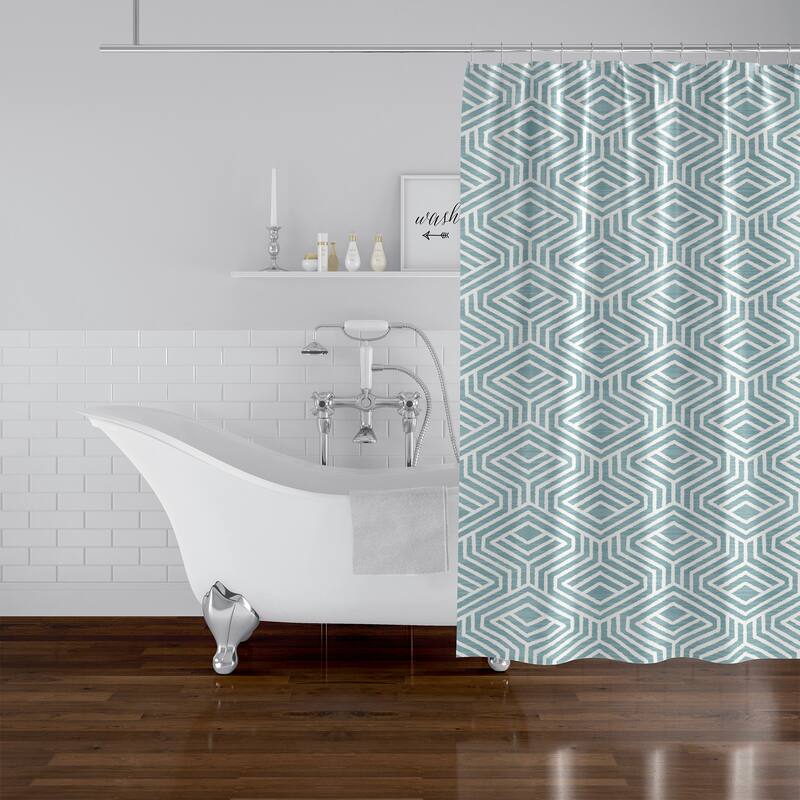 ELIZABETH TEAL Shower Curtain By Kavka Designs Bed Bath & Beyond