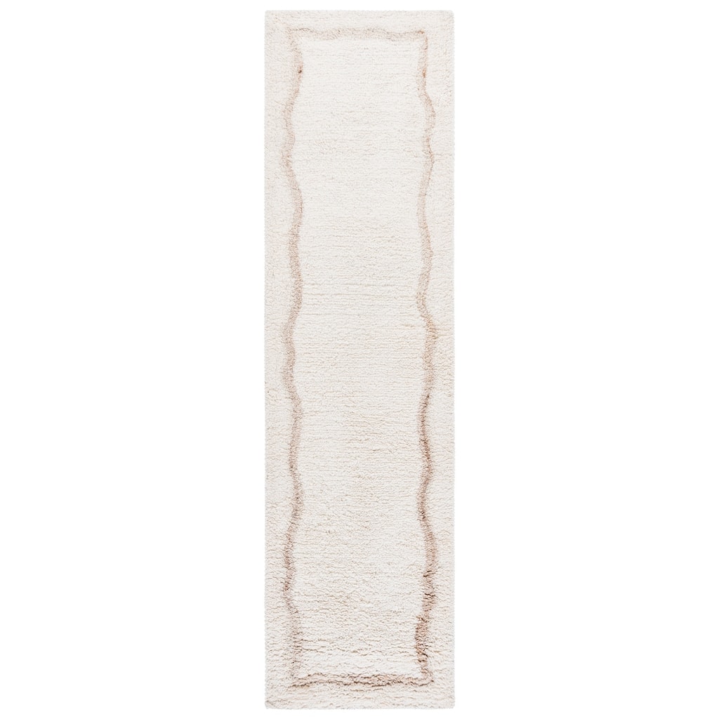 SAFAVIEH Handmade Casablanca Shag Boudy Wool Rug