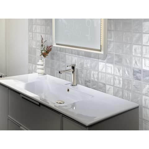 Apollo Tile Blue 4-in. x 4-in. Matte Glossy Ceramic Mosaic Tile (5.38 Sq ft/case)