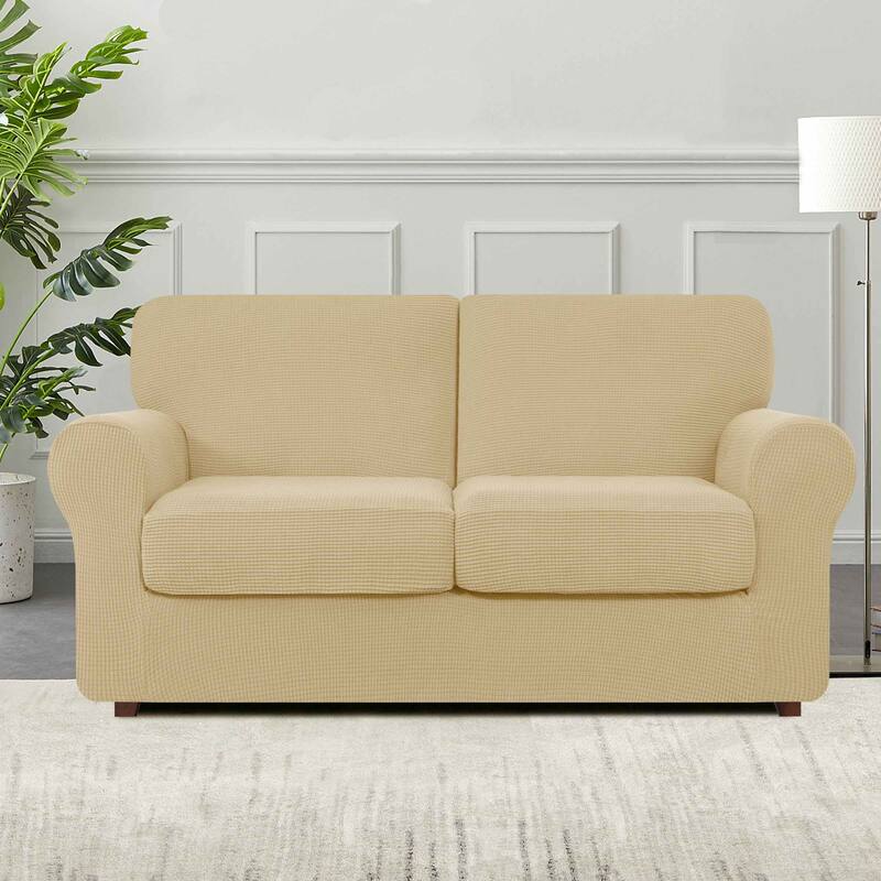 Subrtex 9-Piece Stretch Sofa Slipcover Sets with 4 Backrest Cushion Covers and 4 Seat Cushion Covers