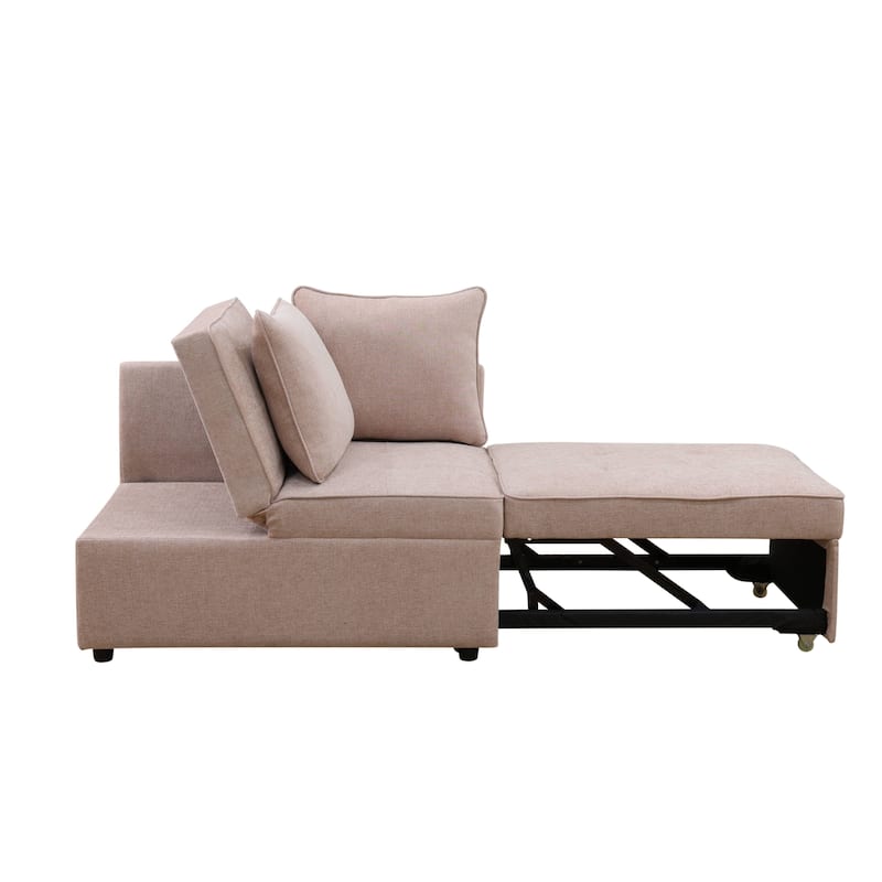 Convertible Sofa Bed Sleeper Sofa Chair Folding Ottoman Recliner Loveseat for Living Room