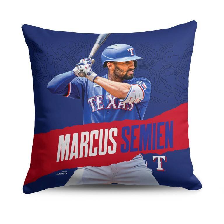 MLB Texas Rangers Player 18 Inch Throw Pillow - 18" x 18" - Marcus Semien