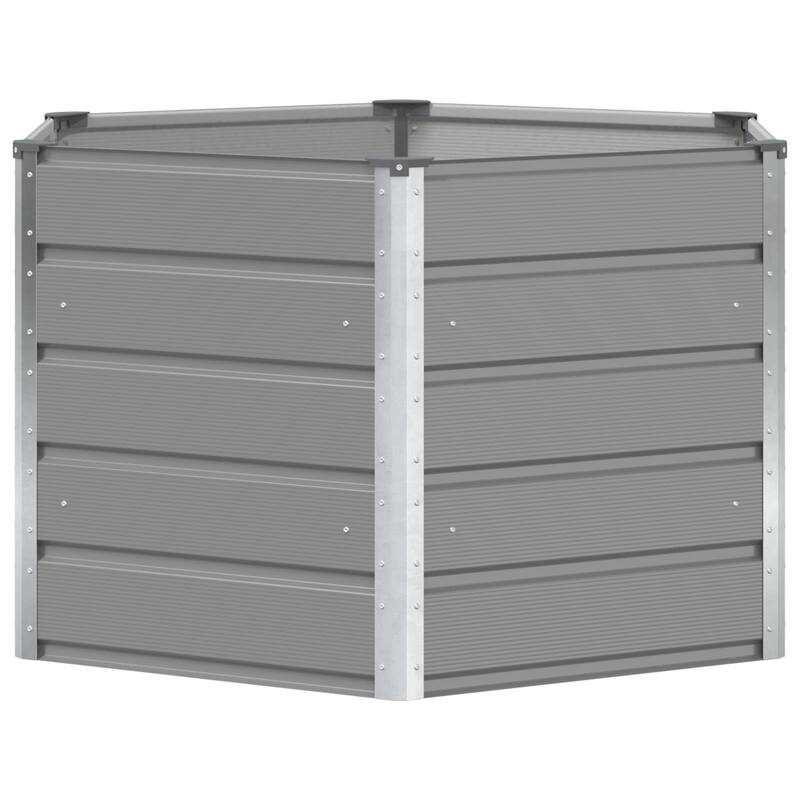 vidaXL Planter in Steel - 50.79 x 50.79 x 17.72 in.