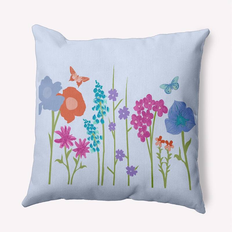 Little Garden Indoor/Outdoor Throw Pillow - Peri - 16" x 16"