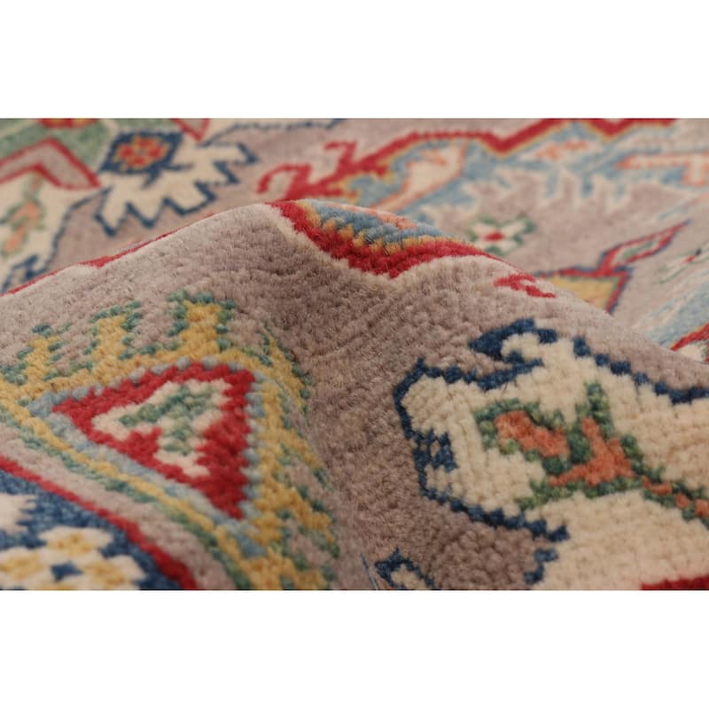 ECARPETGALLERY Hand-knotted Uzbek Ghazni Taupe Wool Rug - 2'8 x 7'11