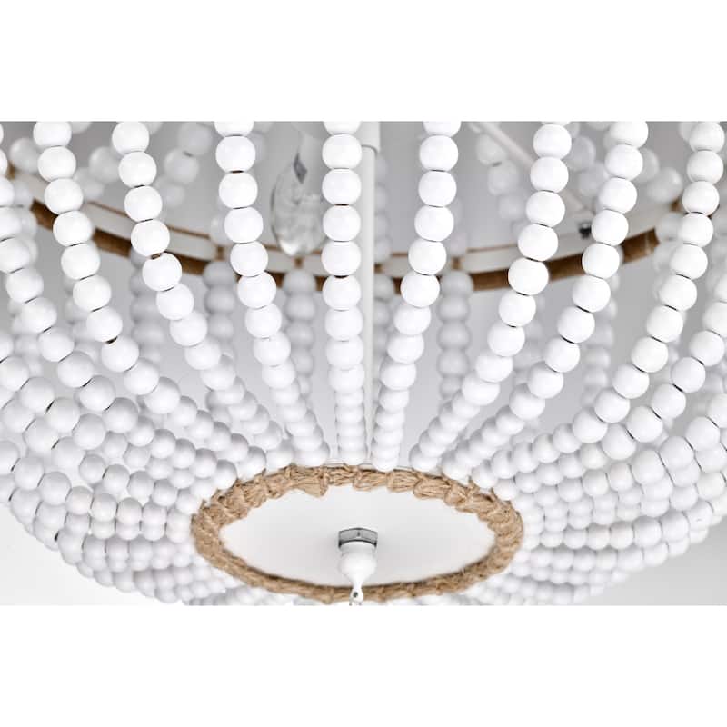 Sotho 16 Inch Beads Bohemian Chandelier with Light