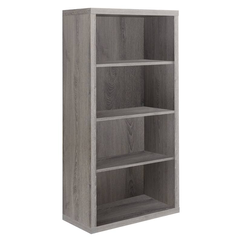 5-Tier Modern Bookcase 48-Inch Tall with Adjustable Shelves for Office, Living Room, or Bedroom - 48