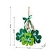 preview thumbnail 10 of 27, Glitzhome St. Patrick's Wooden Shamrock Doorknob Hanging Decor
