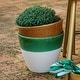 preview thumbnail 4 of 3, Viva Garden Green Reactive Large Cachepot