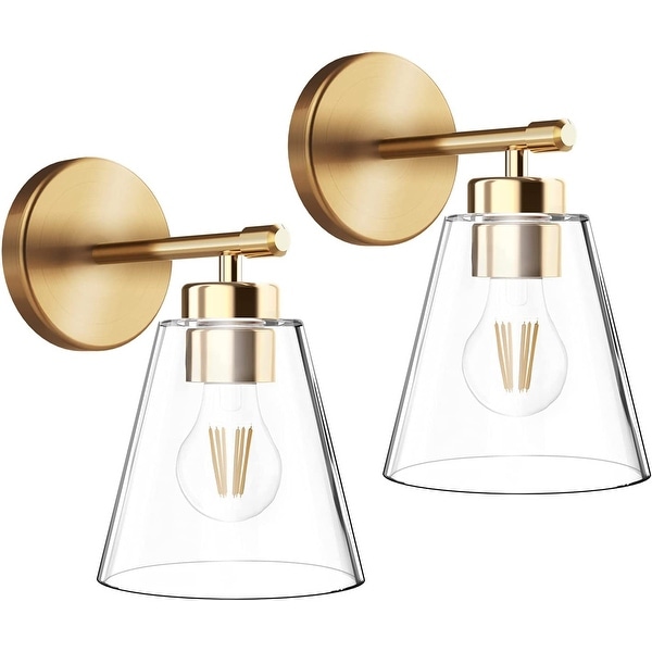 2 pack gold wall light modern glass wall sconces On Sale Bed