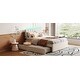 preview thumbnail 2 of 28, Comfortable Upholstered Platform Bed with Smart LED Lights and Extra Trundle