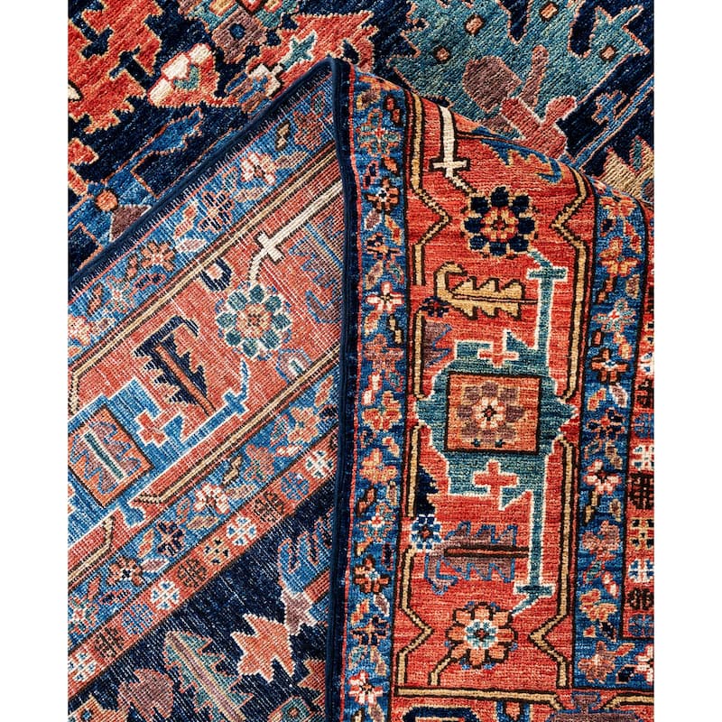 Serapi One-of-a-Kind Hand-Knotted Area Rug - Blue - 8' 2" x 9' 11"