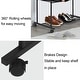 preview thumbnail 14 of 14, Rolling Garment Rack Clothes Metal Stand Shelf