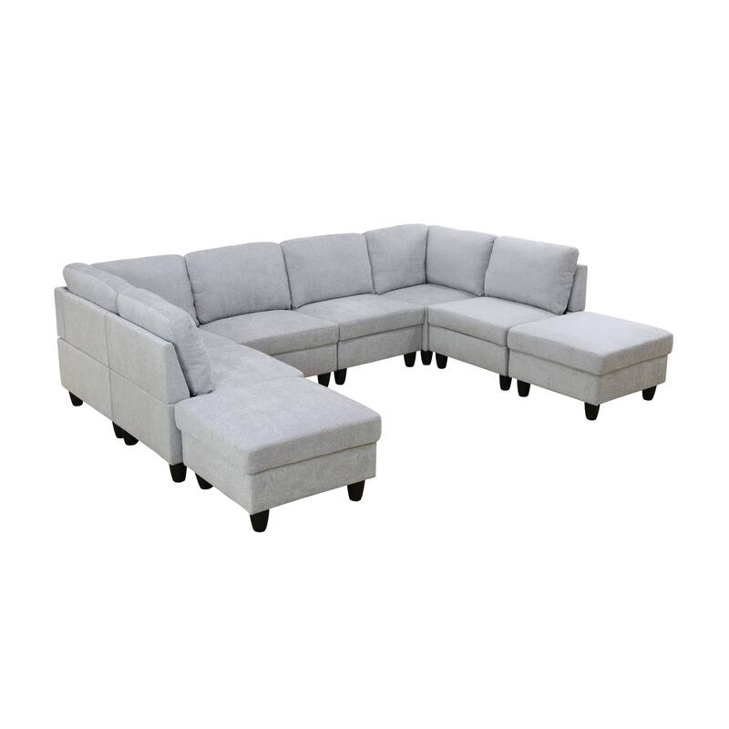 Convertible Modular Sofa Bed with Ergonomic Recline and Space-Saving Design