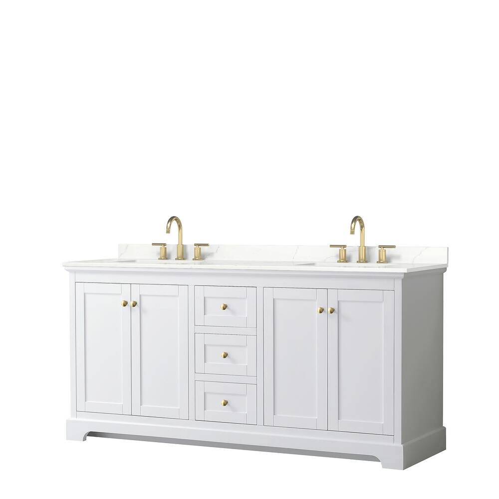 Avery 72-inch Double Vanity, Quartz Top