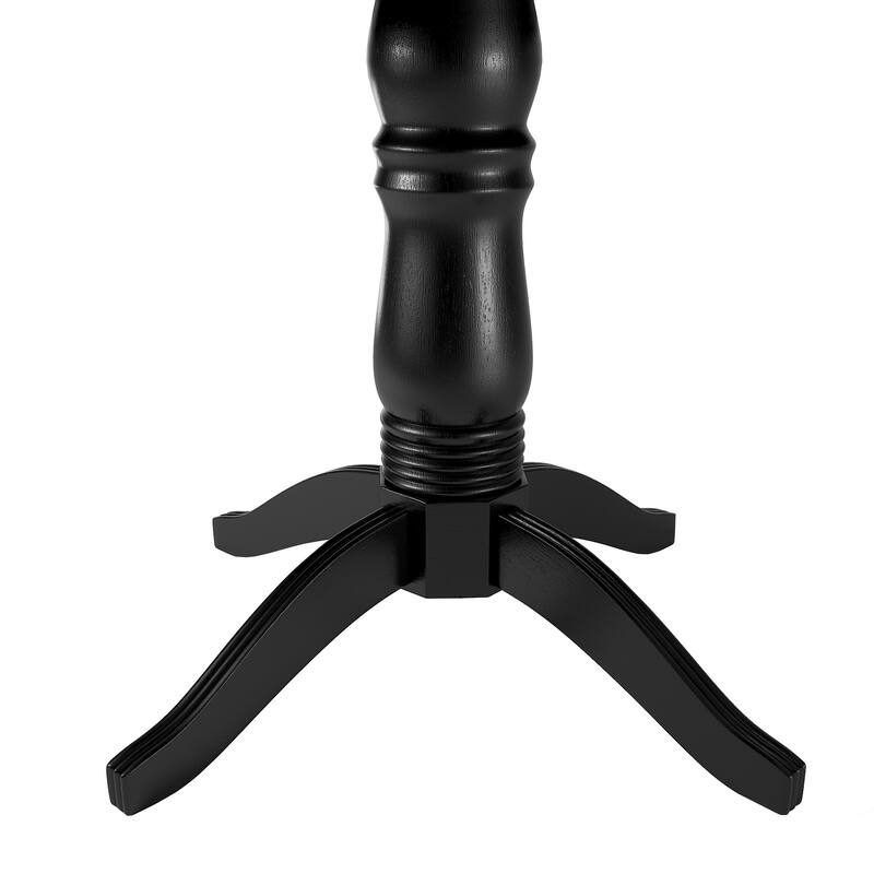 Wilmington Black Round Pedestal 5-piece Dining Set by iNSPIRE Q Classic