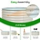 preview thumbnail 14 of 14, Aoodor 17'' Tall Aluzinc Metal Raised Garden Bed 42'' Round - Outdoor Open-Ended Base Garden Planter Box - N/A