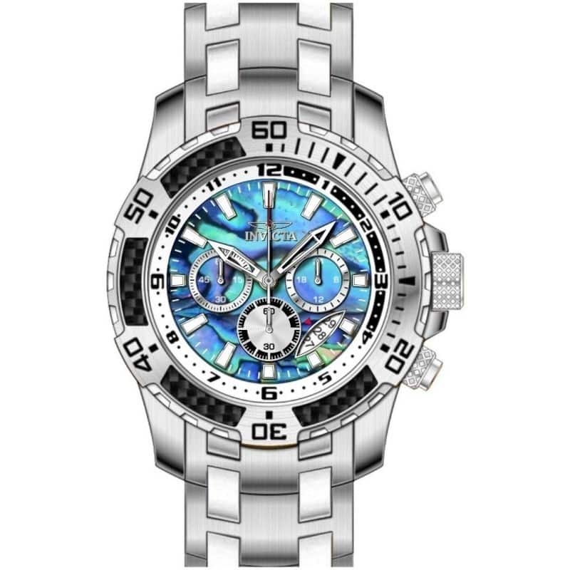 Invicta Men's 49855 Pro Diver Quartz VD53 Iridescent Dial Watch