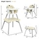 preview thumbnail 10 of 10, Babyjoy 4 in 1 Baby High Chair Convertible Toddler Table Chair Set w/