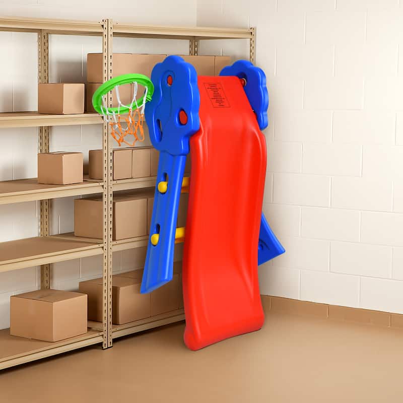 Sturdy Plastic Toddler Slide Freestanding Climber Slide Playset
