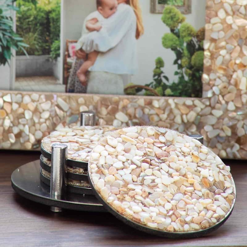 Sparkles Home Shell Coaster Set
