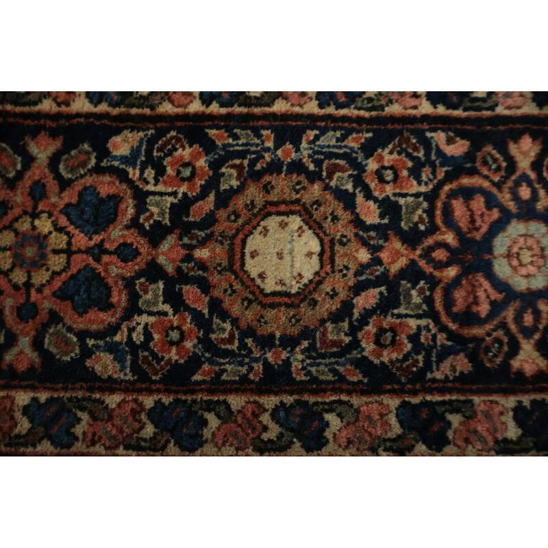 Hand Knotted Oriental 100% Wool Carpet Traditional Floral Oranges & Rust Sarouk Area Rug - 6' 5'' X 4' 1''