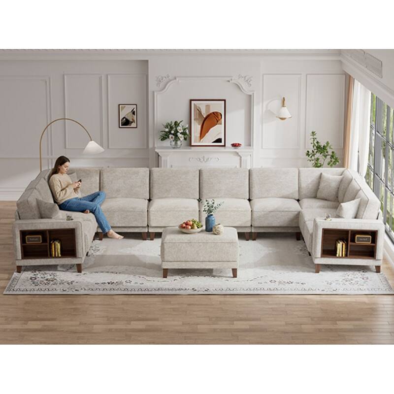 8PCS Modular Flexible Combination Storage Sectional