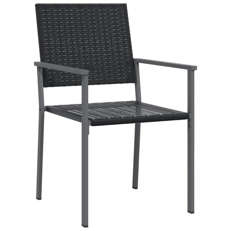 vidaXL 3/5/7/9 Piece Patio Dining Set with Cushions Poly Rattan and Steel