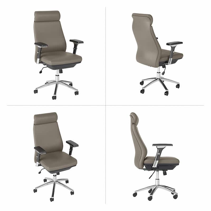 Bush Business Metropolis High Back Leather Executive Office Chair