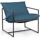 preview thumbnail 9 of 7, Costway 2PCS Sling Accent Chairs Metal Framed Armchairs with Removable - See Details