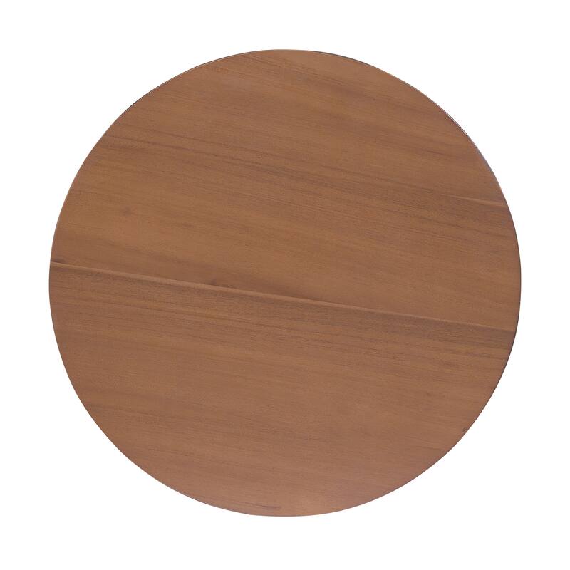 Acacia Solid Wood Coffee Table/Side Table,Natural & Black Color