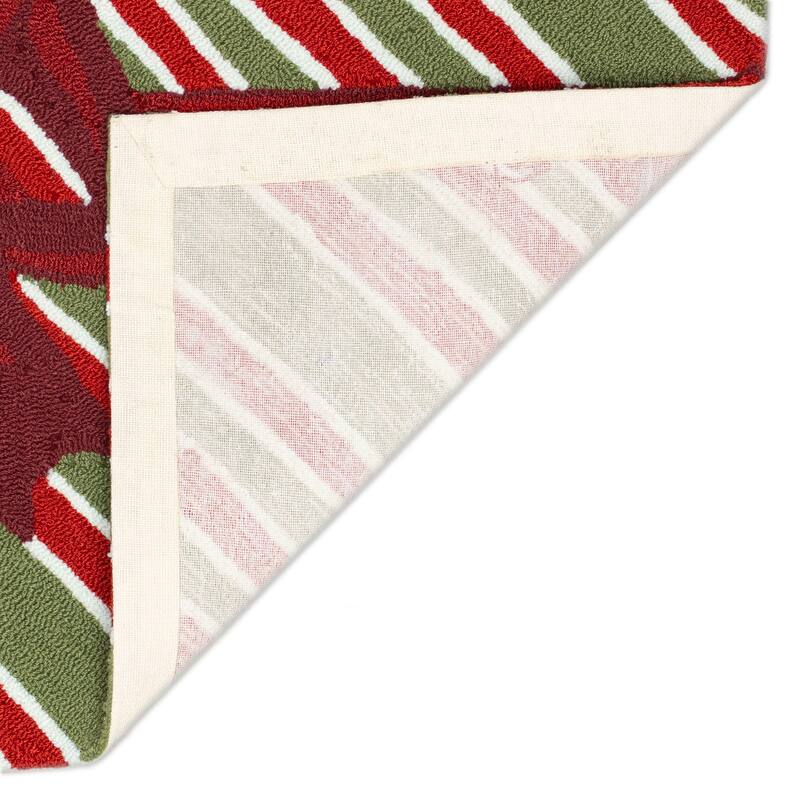 Liora Manne Frontporch Giftbox Indoor/Outdoor Rug Red