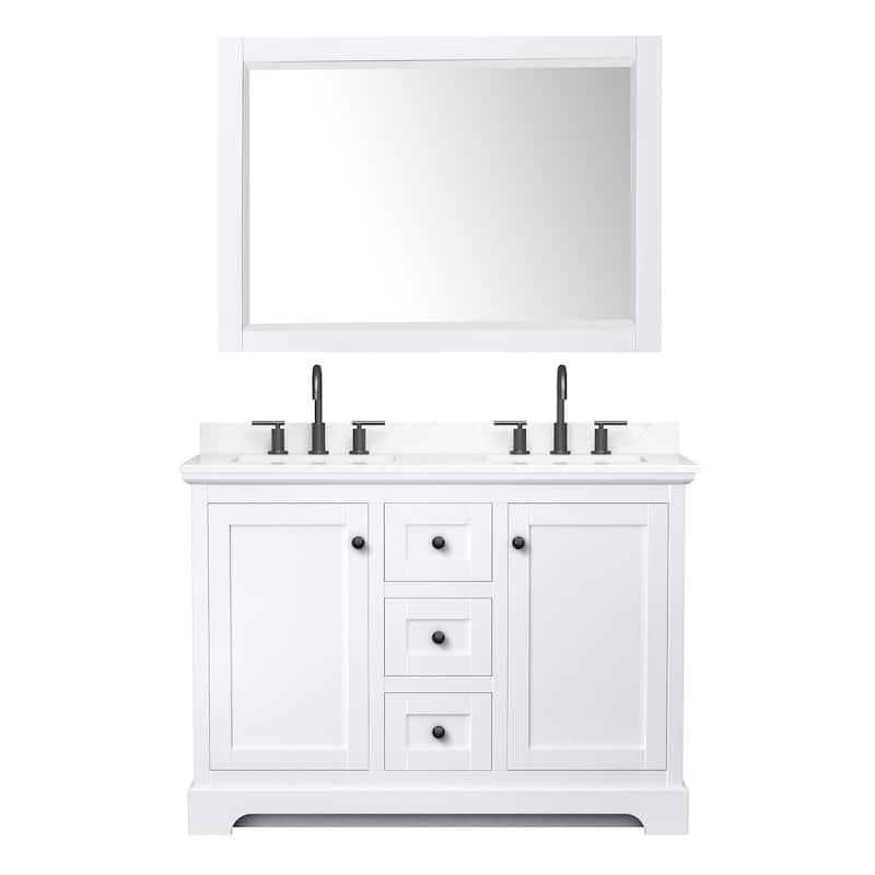 Wyndham Collection WCV232348D-QTZ-US3M46 Avery 48" Free Standing