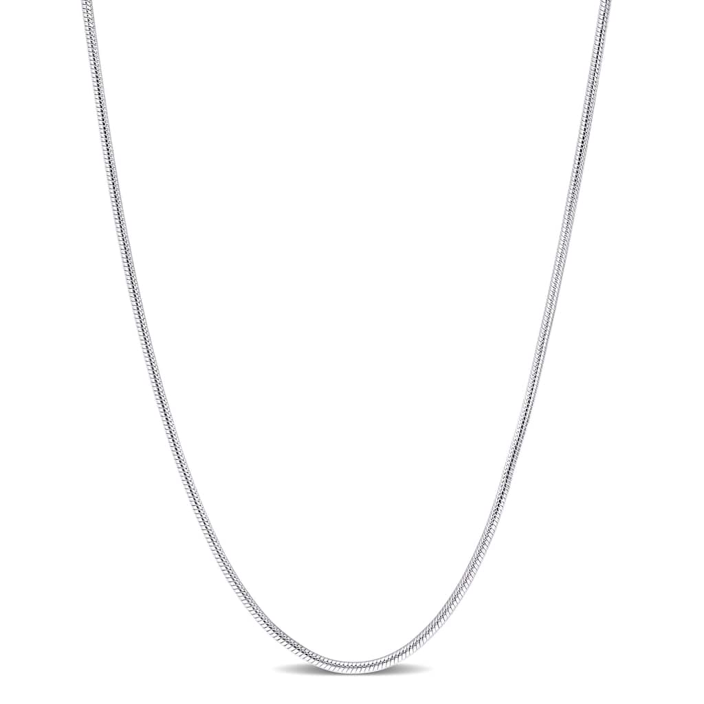 Miadora Sterling Silver Snake Chain Necklace